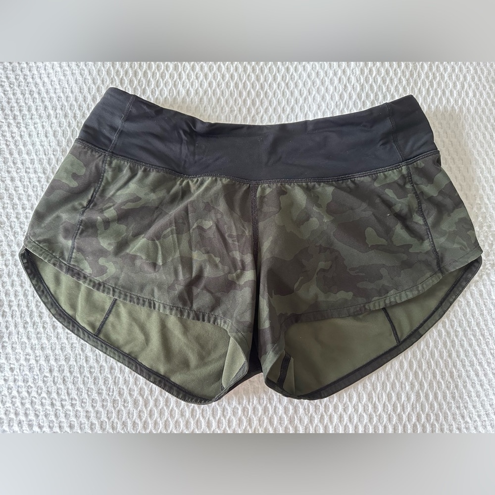 Camo Lululemon Speedup Shorts